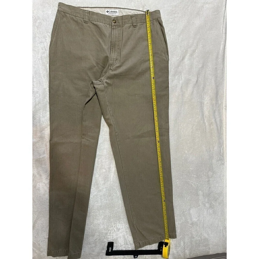 Columbia Sportswear Men's 36 x 34 Khaki Hiking Cargo Utility Work Pants